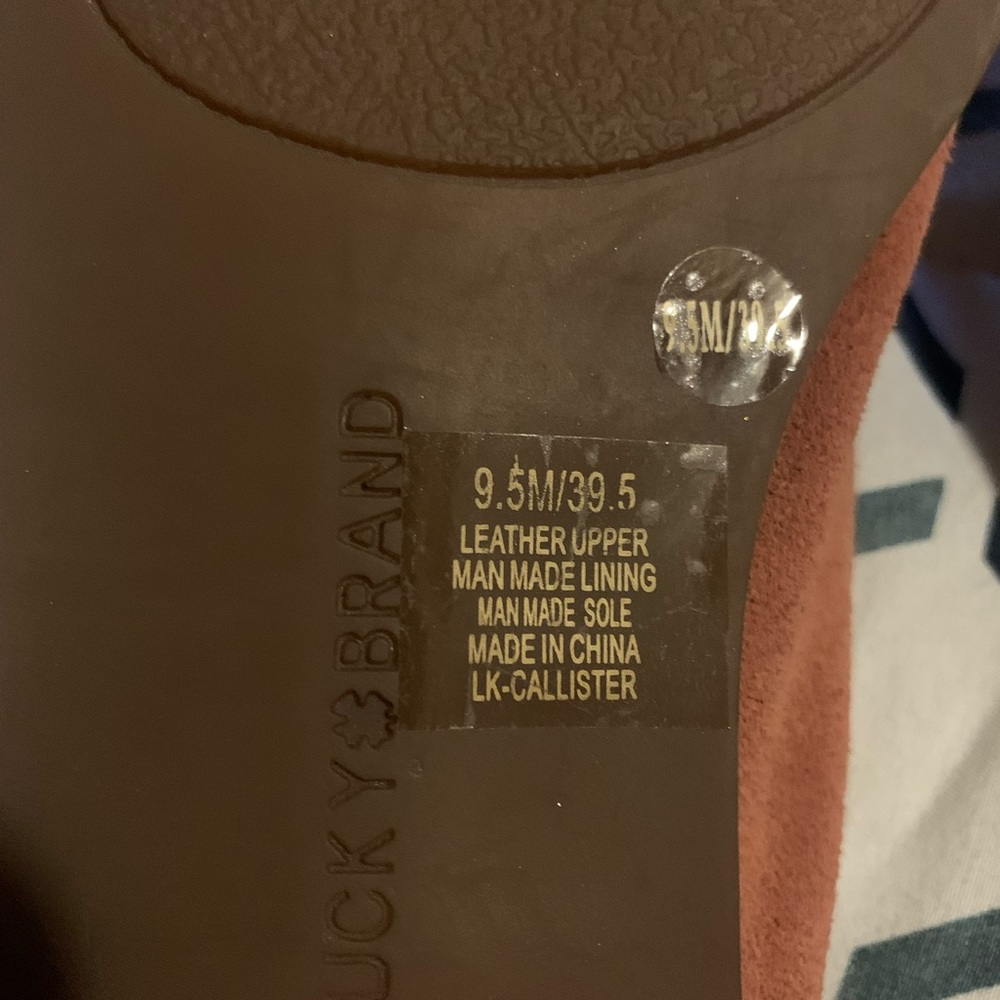 Lucky Brand Callister Rose Slip-On Leather Loafers 9.5 - Picture 7 of 8